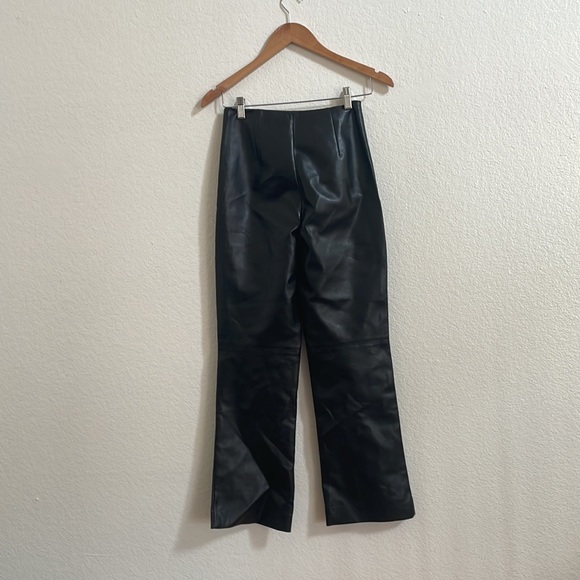 Aritzia Wilfred Black Leather Pants - Picture 3 of 3